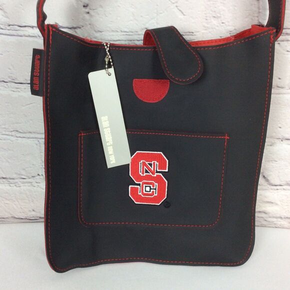 NC State Wolfpack Alan Stuart NCAA Small Handbag/Purse Faux Leather Tailgating - Picture 7 of 9